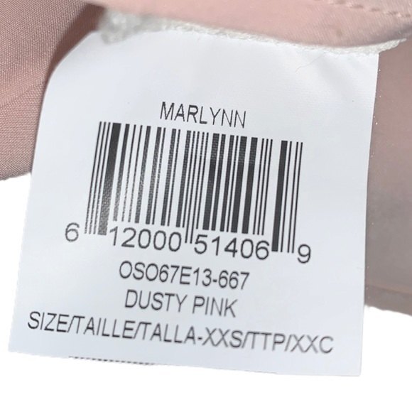 BCBGMaxazria Marlynn Dusty Pink V-Neck Sleeveless Embellished Maxi Dress NWT - Picture 8 of 10